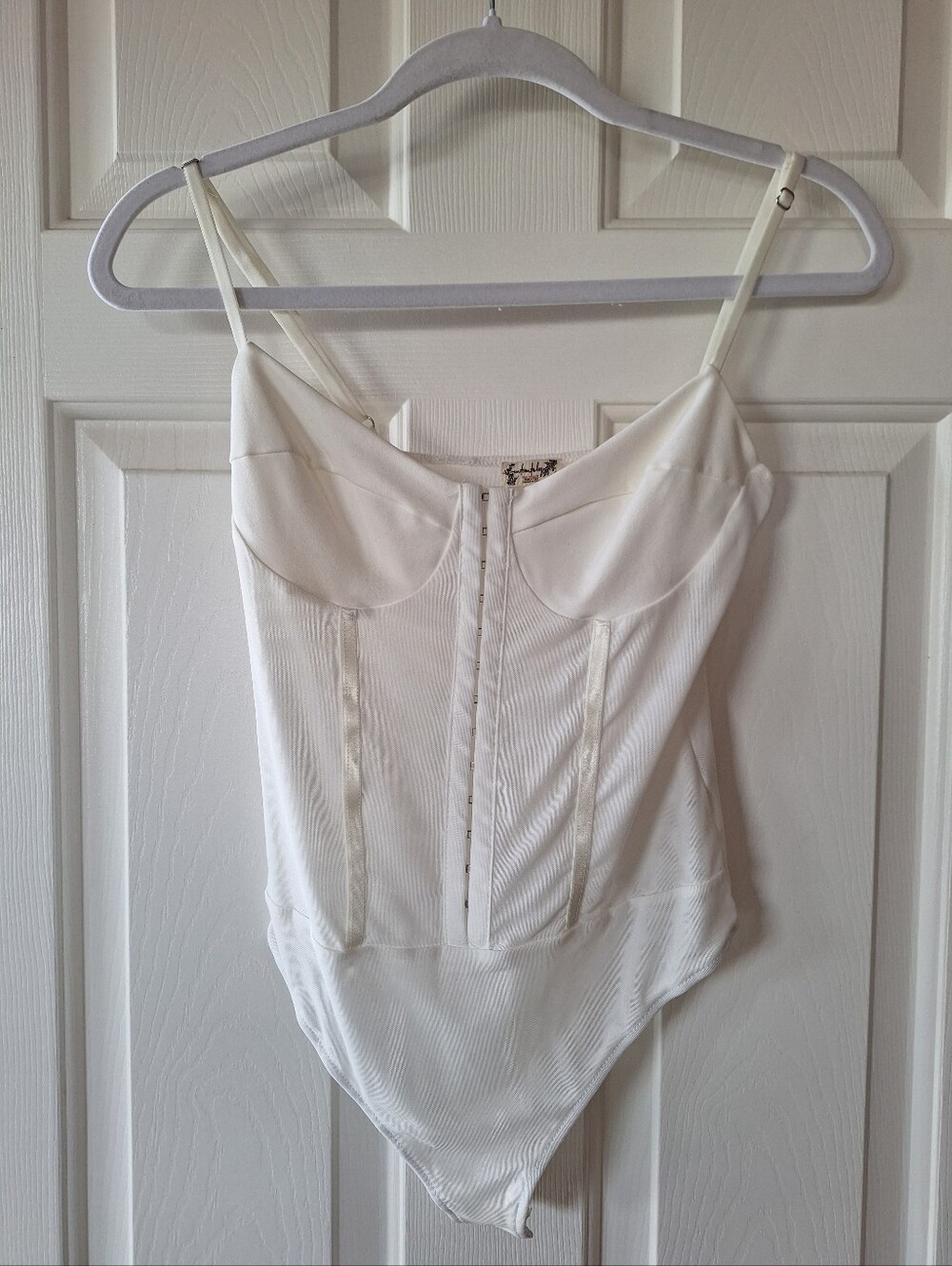 Free People Intimately Ivory Bodysuit Small